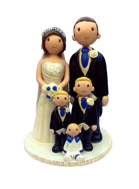 family wedding cake toppers